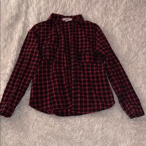 Red and black checkered flannel